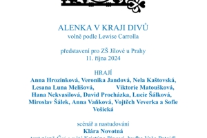 Představení Alenka v kraji divů, ZŠ Jílové 11.10.2024